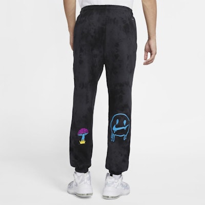 Nike Celana Basket Knit Hitam Berlapis Fleece Bordir Grafiti. CU3624-010 Details for Nike Celana Basket Knit Hitam Berlapis Fleece Bordir Grafiti. CU3624-010