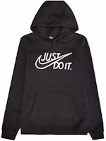 Nike Black Fleece Pullover Hoodie Casual Sportswear CU4532-010
