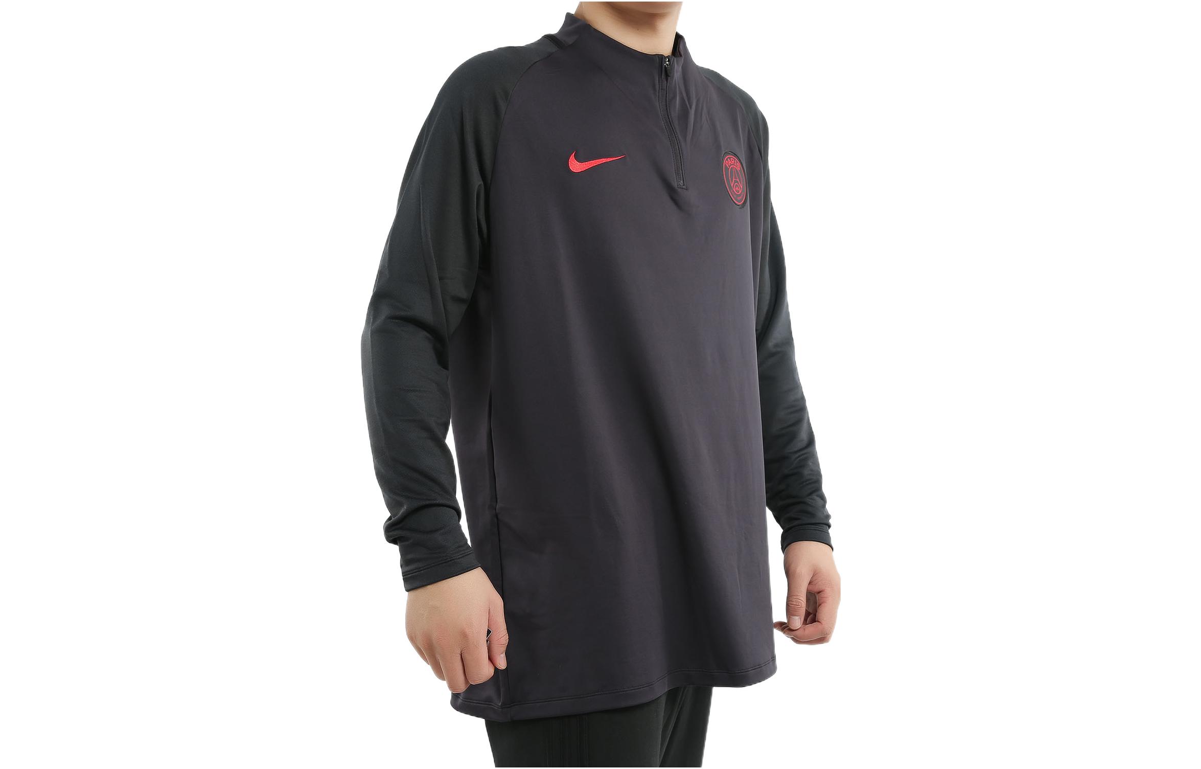 Shop Nike Sudadera Negra Media Cremallera con Diseño de Logotipo Impreso AO5183-081