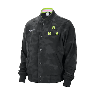 Nike Black High-Neck Button-Up Jacket - Comfortable and Stylish DR9075-010