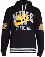 Nike Black Hoodie with Large Logo Embroidery and American Style Design DD6169-010 Nike Black Hoodie with Large Logo Embroidery and American Style Design DD6169-010