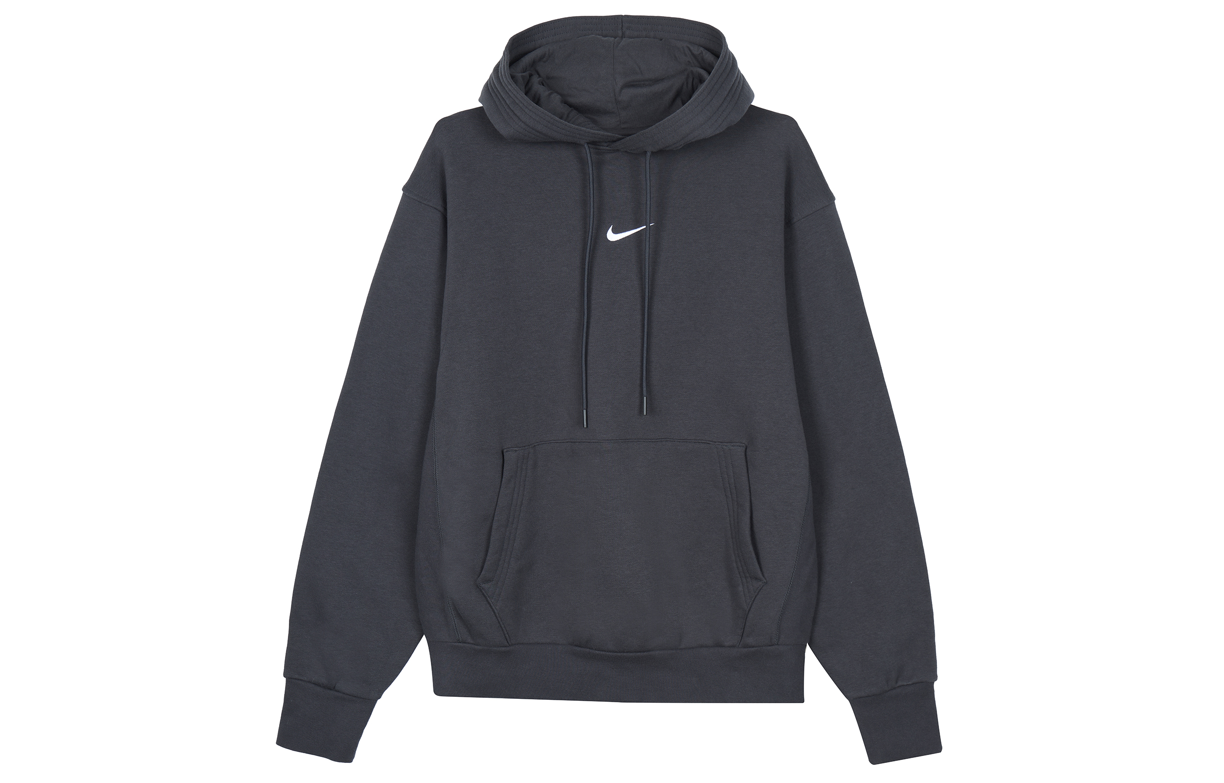 Nike Black Hoodie with Letter Logo Print FB7661-045