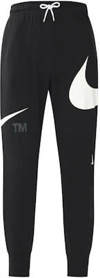 Nike Black Jogger Knitted Sweatpants with Oversized Swoosh Logo. DD6092-010 Buy Nike Black Jogger Knitted Sweatpants with Oversized Swoosh Logo. DD6092-010