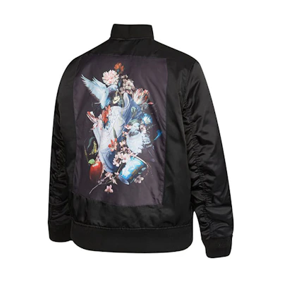 Nike Black Lightweight Pilot Bomber Jacket Long-Sleeve Casual Style DD6506-010