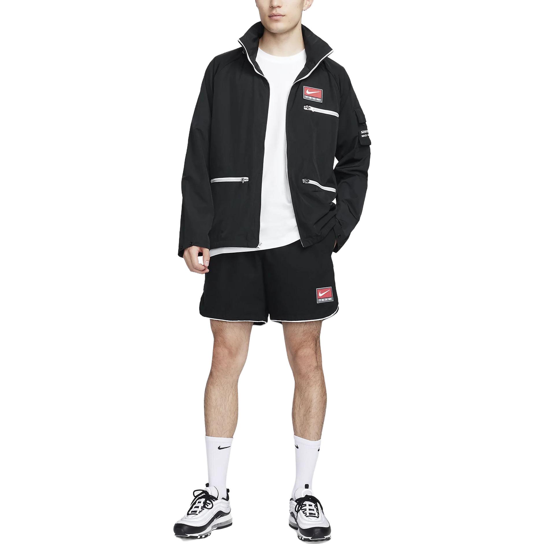 Lookbook Nike 黑色印花高領拉鍊外套 FB7264-010