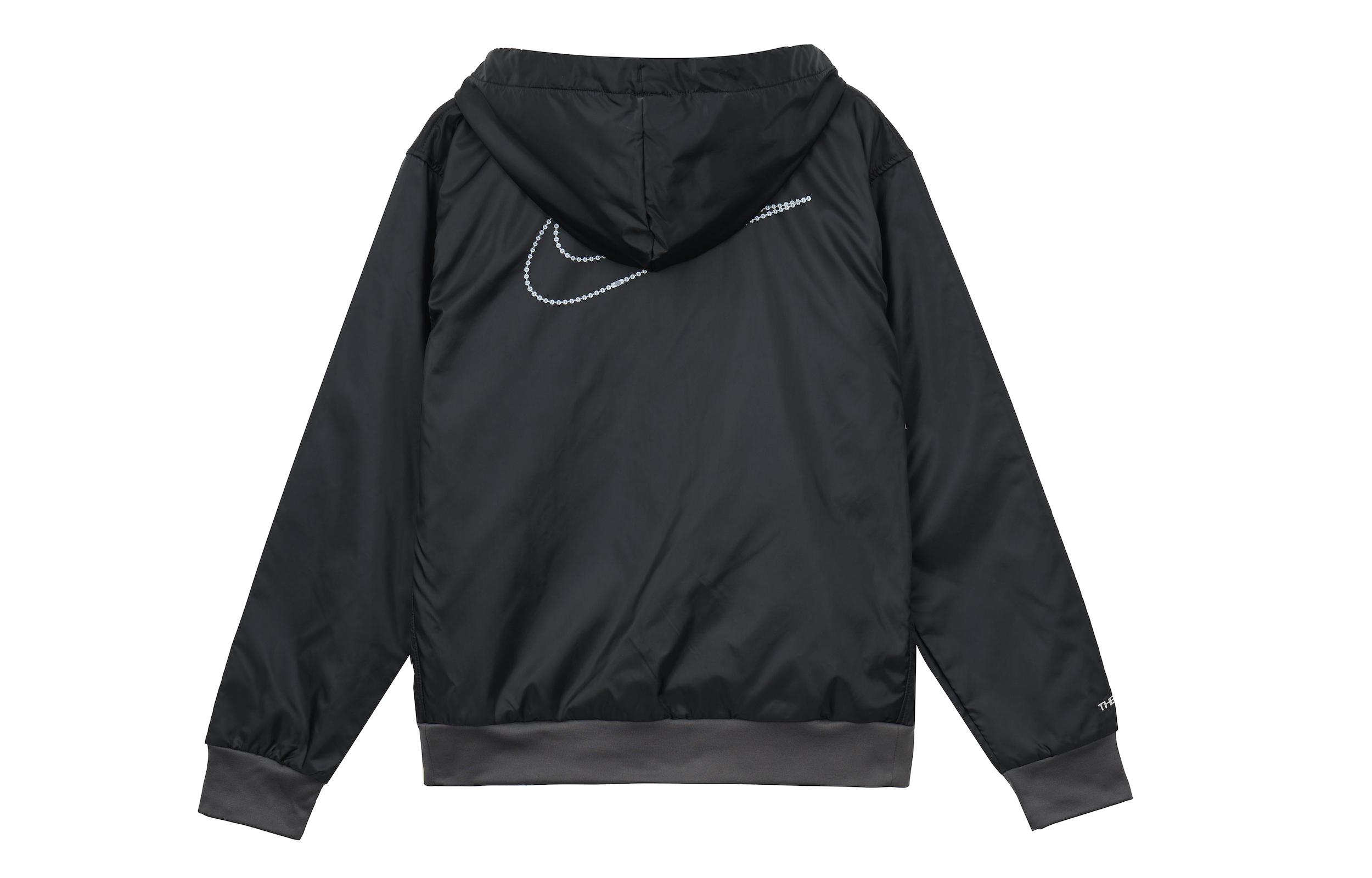 Nike Black Logo Printed Zip-Up Hoodie Jacket DQ6185-010 圖 3