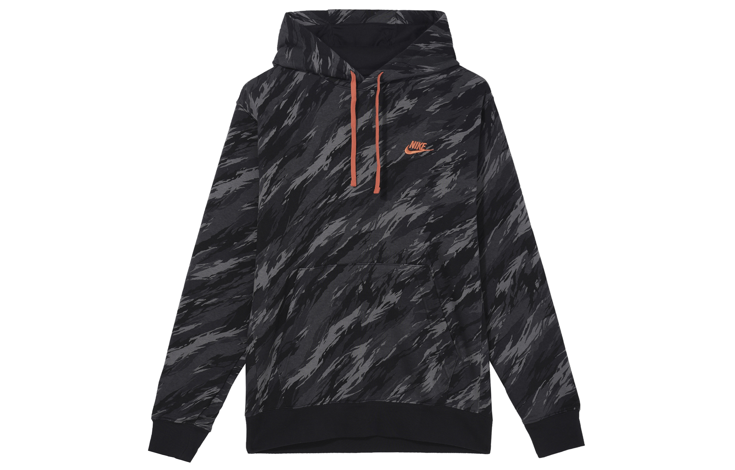 Nike Black Long-Sleeve Sweatshirt with Solid Logo Design DD5126-010