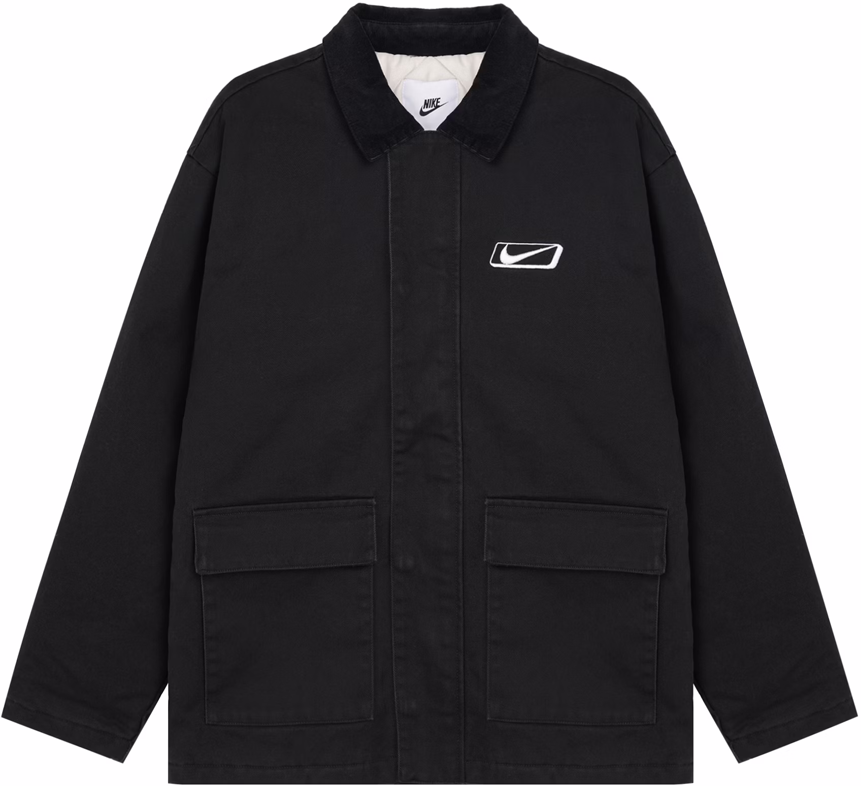 nike-black-loose-fit-long-sleeve-workwear-jacket-with-logo-print-hq-2953-010