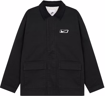 耐克黑色宽松版长袖工装夹克带标志印花 HQ2953-010 Buy 耐克黑色宽松版长袖工装夹克带标志印花 HQ2953-010