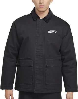 耐克黑色宽松版长袖工装夹克带标志印花 HQ2953-010 Shop 耐克黑色宽松版长袖工装夹克带标志印花 HQ2953-010