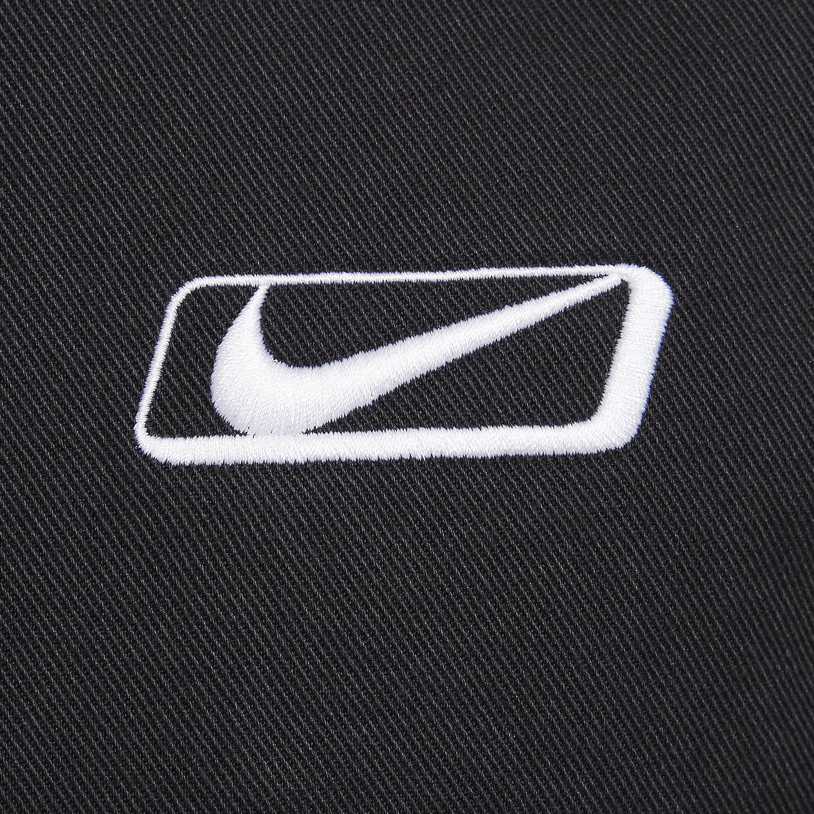 Cheap 耐克黑色宽松版长袖工装夹克带标志印花 HQ2953-010