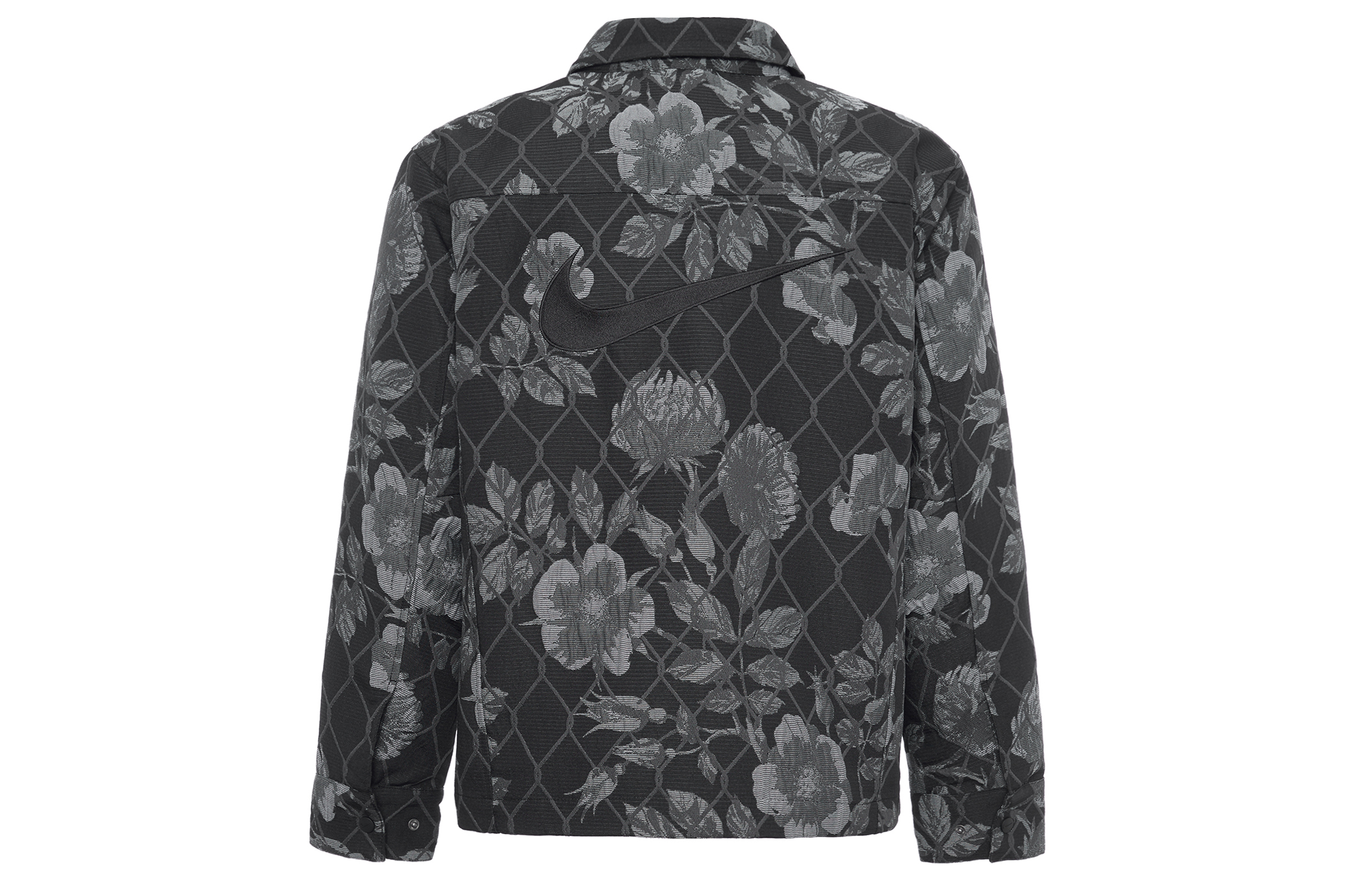 Lookbook Nike 黑色印花防水多口袋休閒夾克 FN2673-010