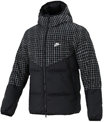 耐克黑色绗缝连帽羽绒服冬季运动装 DD6964-010 Buy 耐克黑色绗缝连帽羽绒服冬季运动装 DD6964-010