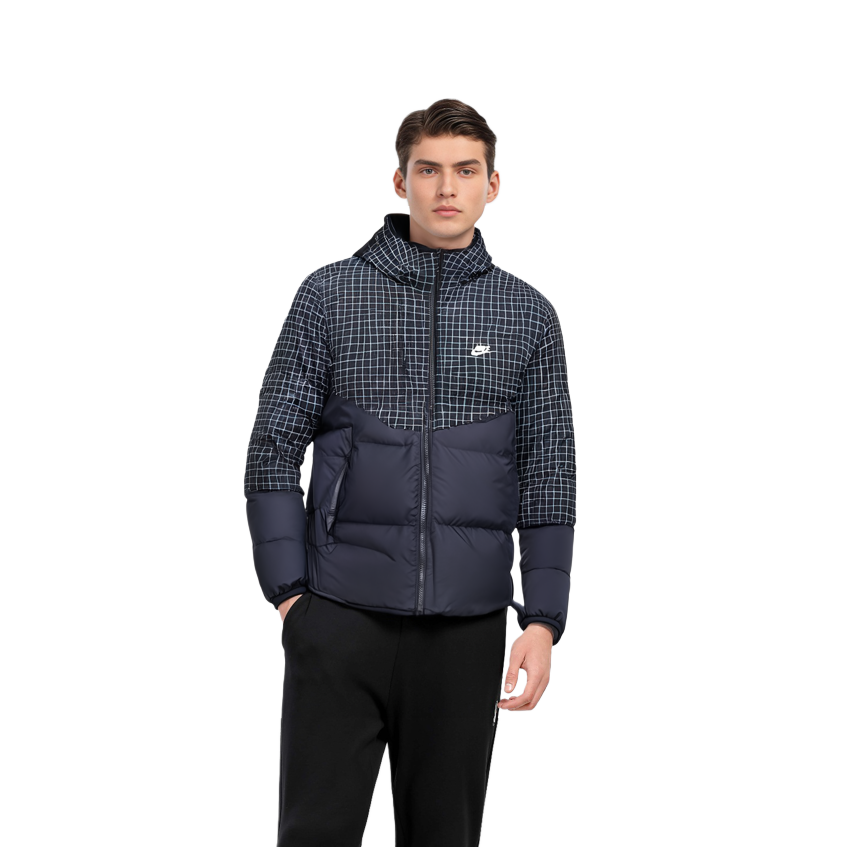 Details for 耐克黑色绗缝连帽羽绒服冬季运动装 DD6964-010