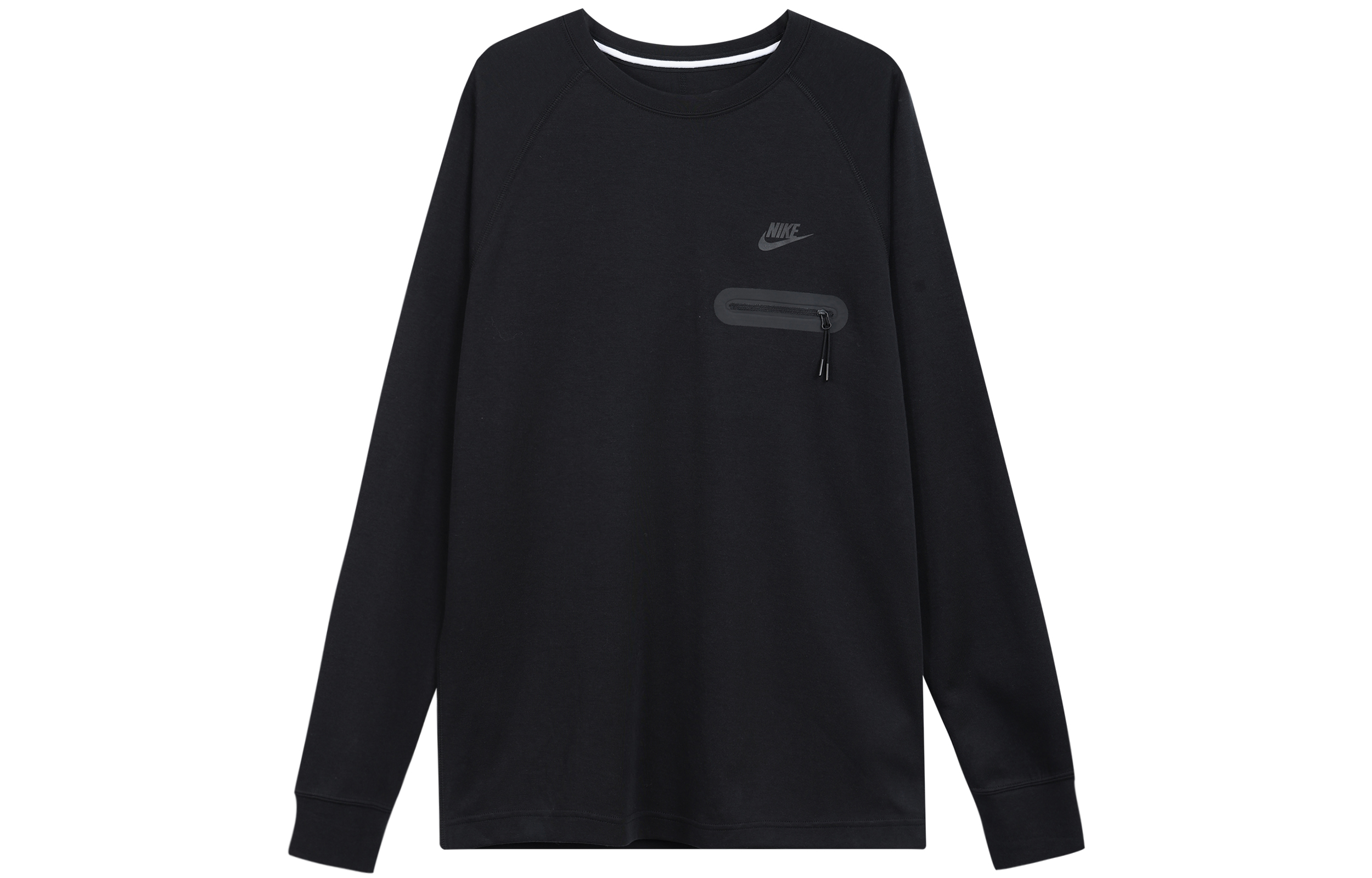 Nike Black Raglan Crewneck Pullover Casual Sweatshirt Long Sleeve FD9881-010