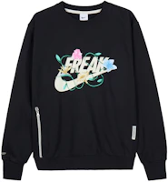 Nike Black Retro Crewneck Letter Print Pullover Sweatshirt FJ9558-010 Nike Black Retro Crewneck Letter Print Pullover Sweatshirt FJ9558-010