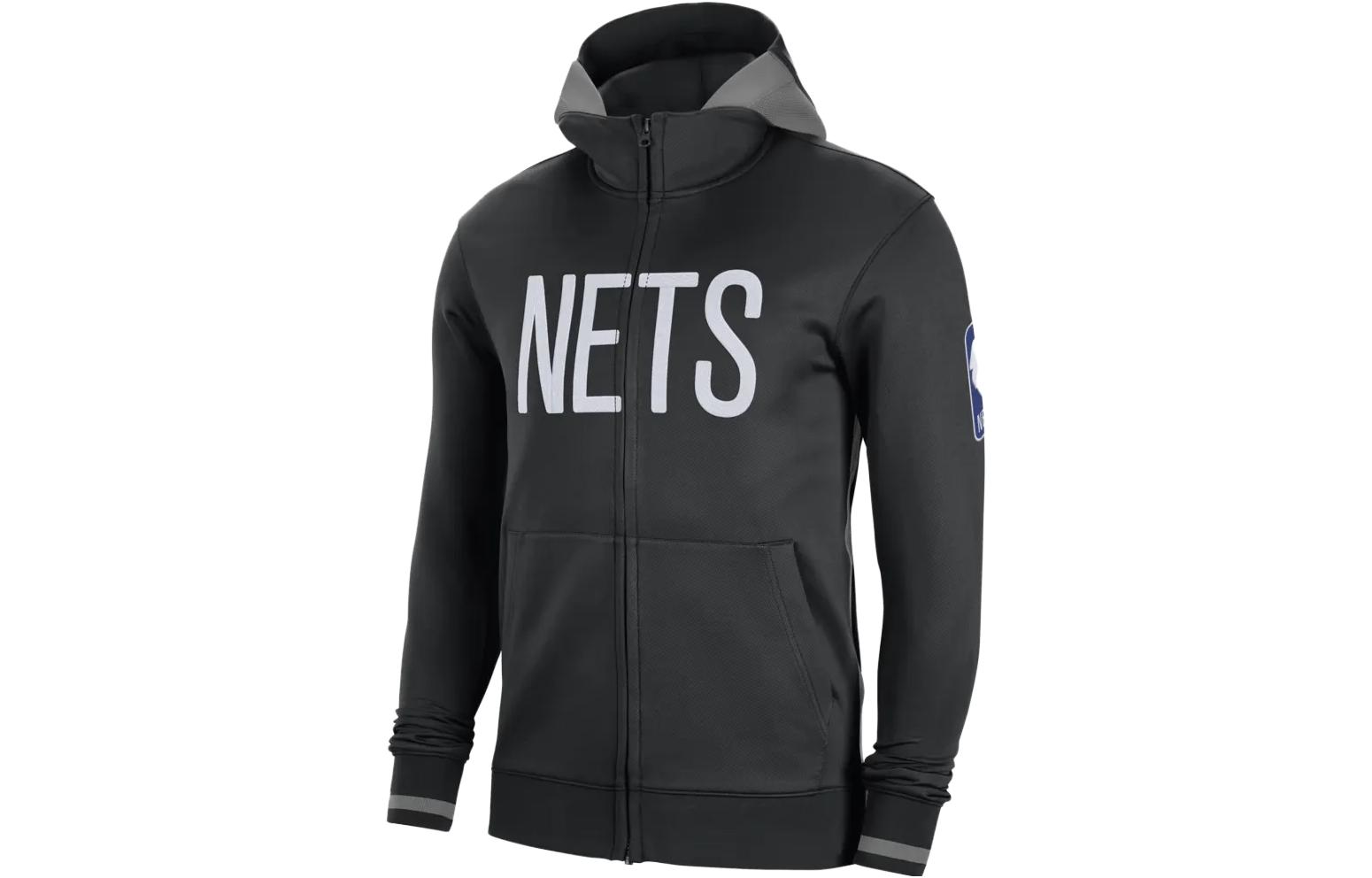 Nike Black Retro Letter Print Zip Hoodie Long Sleeve Sweatshirt DN7790-010