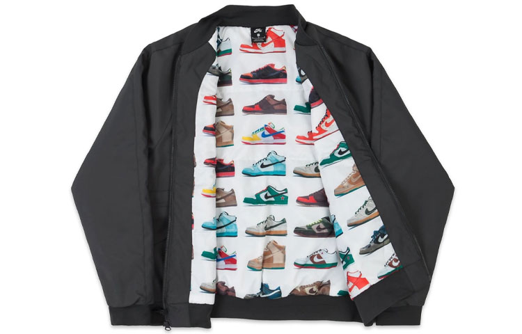 Shop Nike 黑色雙面拉鍊長袖外套 休閒運動風格 CV4358-084