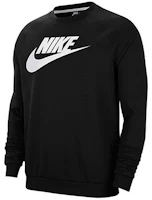 Nike Black Running Training Crewneck Sweatshirt CU4474-010 Nike Black Running Training Crewneck Sweatshirt CU4474-010
