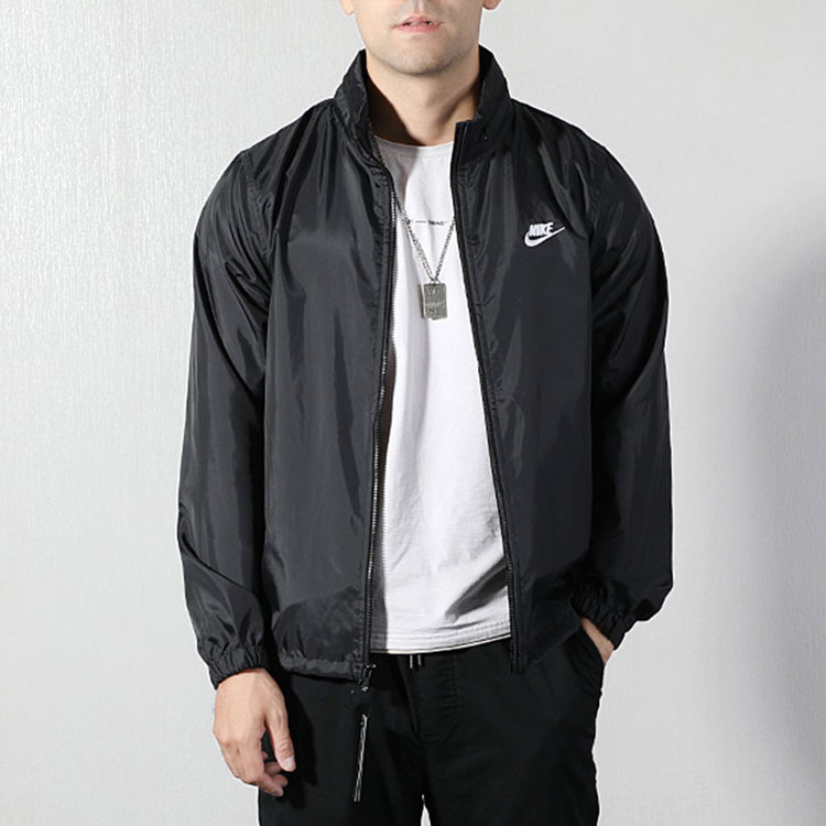 Shop Nike Black Running Windbreaker Jacket - Lightweight and Breathable AR2239-010