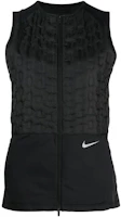 Nike Black Sleeveless Jacket with Logo Print and Zipper DD6063-010 Nike Black Sleeveless Jacket with Logo Print and Zipper DD6063-010