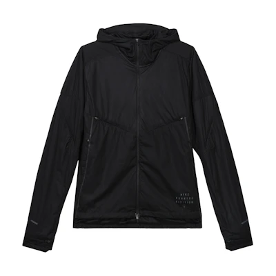 Nike Black Solid Color Breathable Running Sports Jacket CU7890-010