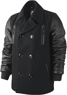 Nike Jaket Hitam Double-Breasted dengan Kolar 507702-010 Buy Nike Jaket Hitam Double-Breasted dengan Kolar 507702-010