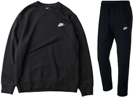 Nike Black Solid Logo Crewneck Sweatshirt and Jogger Set BV2667-010+BV2767-010 Nike Black Solid Logo Crewneck Sweatshirt and Jogger Set BV2667-010+BV2767-010