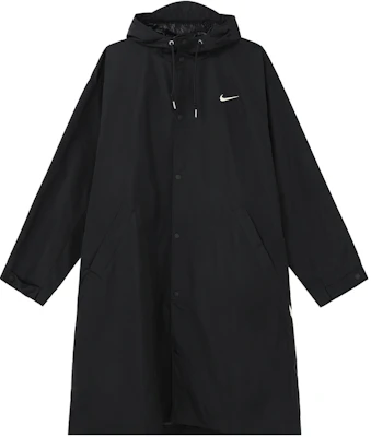 Nike Black Solid Logo Hooded Longline Coat FD2870-010 Buy Nike Black Solid Logo Hooded Longline Coat FD2870-010