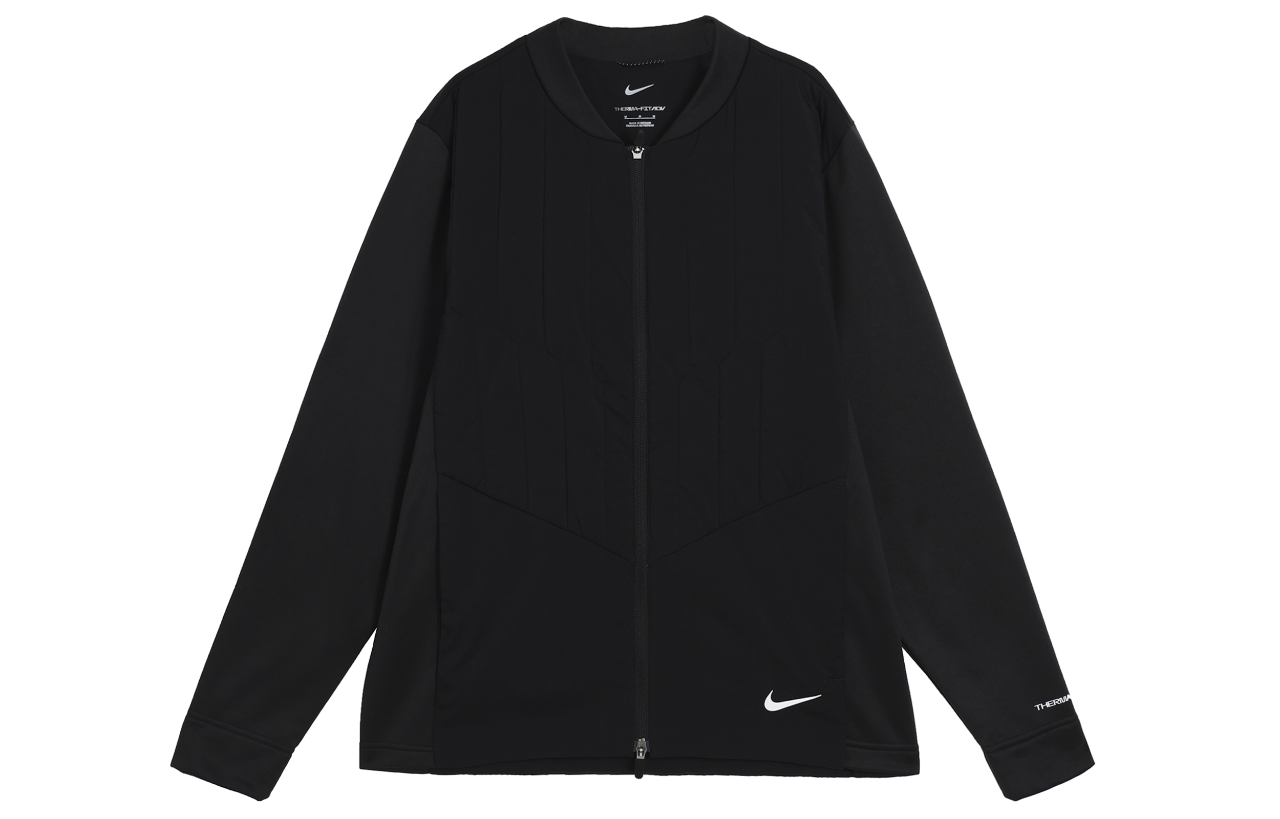 Nike Black Solid Logo Printed Zip-Up Jacket DN1954-010