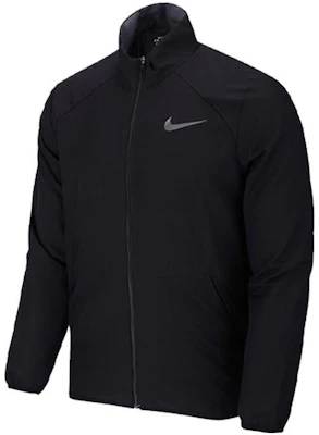 Nike Black Solid Logo Stand Collar Long-Sleeve Sports Jacket AJ4460-010 Buy Nike Black Solid Logo Stand Collar Long-Sleeve Sports Jacket AJ4460-010