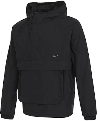 Nike Black Solid Waterproof Half-Zip Hoodie Jacket FN3873-010 Buy Nike Black Solid Waterproof Half-Zip Hoodie Jacket FN3873-010