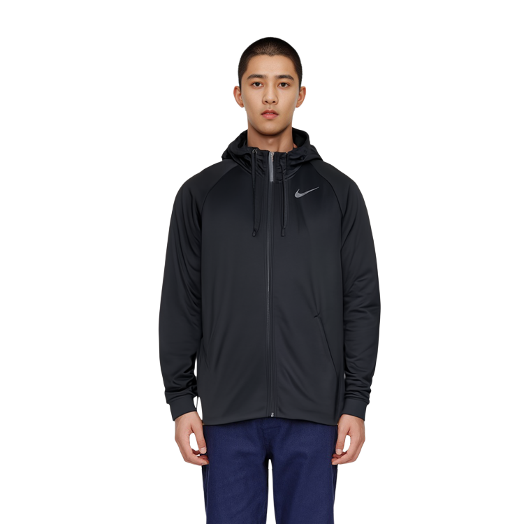 Sizing Nike Black Thermal Fleece Training Jacket Long Sleeve Spring Style CV7732-010