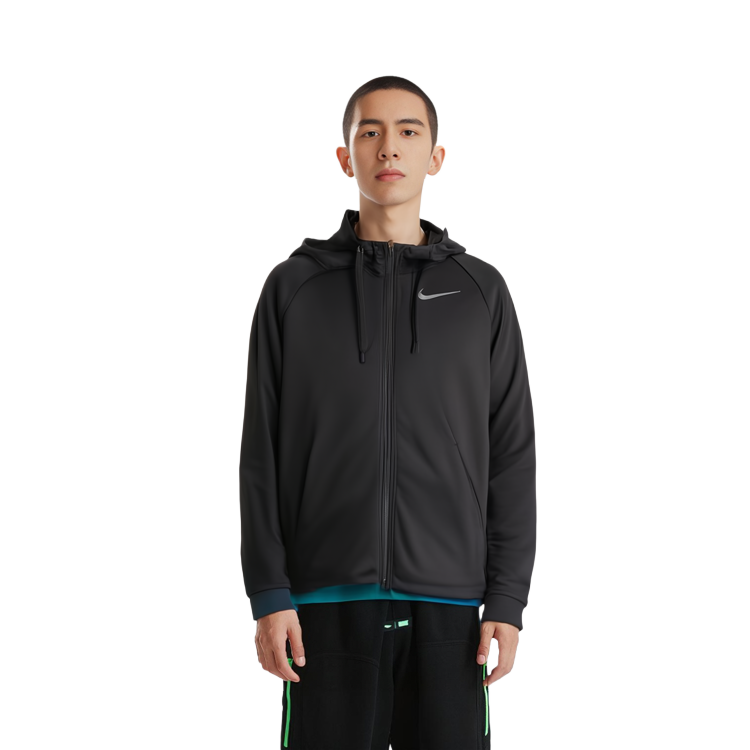 Cheap Nike Black Thermal Fleece Training Jacket Long Sleeve Spring Style CV7732-010