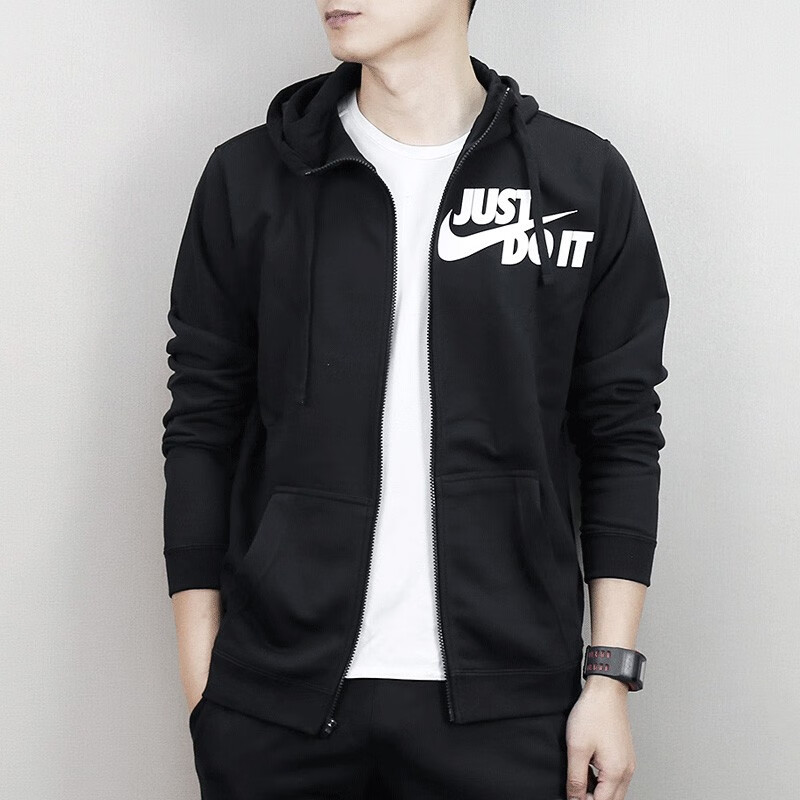 Nike Black Windproof Hooded Casual Jacket AJ2332-010 圖 3