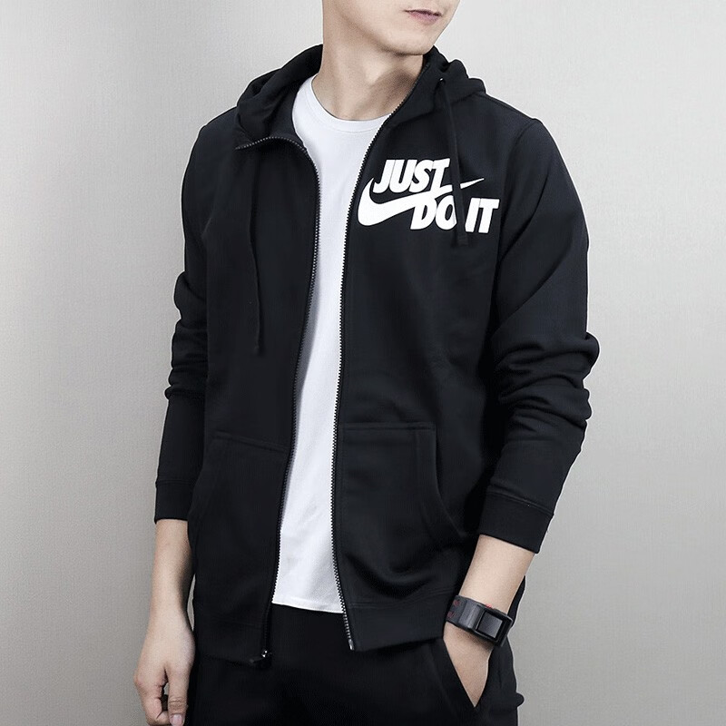 Nike Black Windproof Hooded Casual Jacket AJ2332-010 圖 4