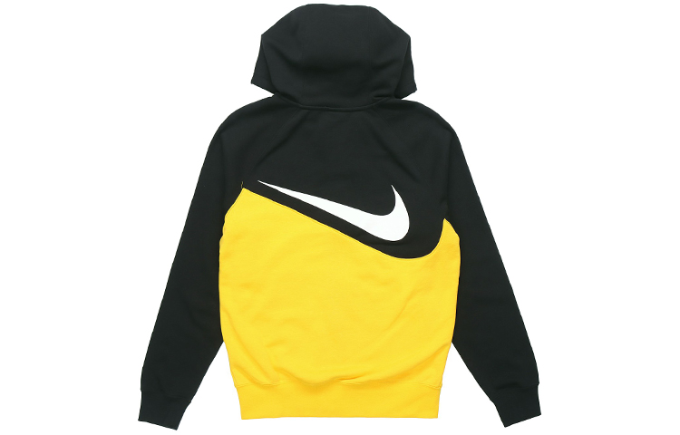 Nike Black Yellow Colorblock Knit Hoodie Jacket CT3425-780 圖 3
