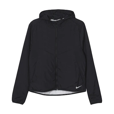 Nike Black Zip-Up Hoodie Jacket with Logo Print Design DJ0570-010