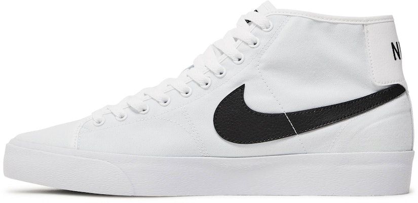 Nike Blazer Court Mid SB 'White Black' DC8901-100 Lookbook Nike Blazer Court Mid SB 'White Black' DC8901-100