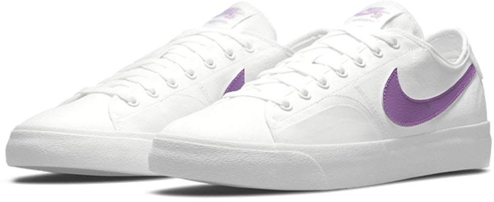 Nike Blazer Court SB 'Putih Fuchsia Glow' CV1658-103 Lookbook Nike Blazer Court SB 'Putih Fuchsia Glow' CV1658-103