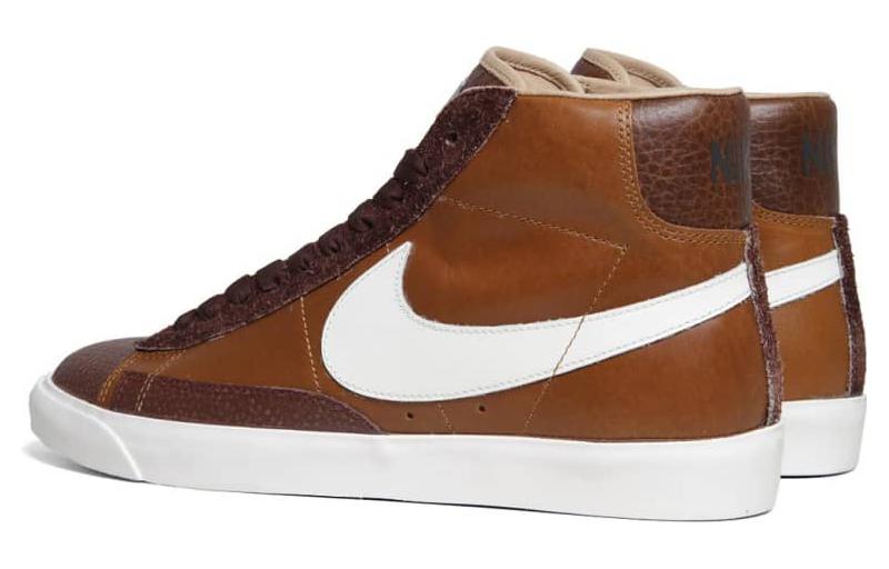 Shop Nike Blazer High 舒適 百搭 耐磨透氣 高筒 板鞋 男女款 棕褐色