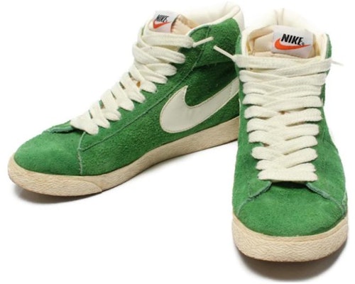Nike Blazer 高帮麂皮 '松绿色' 344344-311 Lookbook Nike Blazer 高帮麂皮 '松绿色' 344344-311