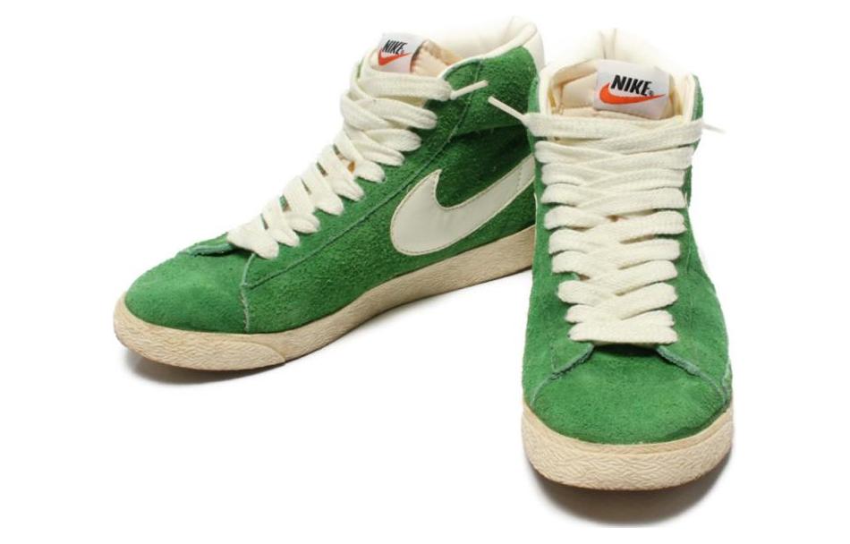 Lookbook Nike SB Blazer 絨面革“松綠色” 輕便高筒滑板鞋 白綠