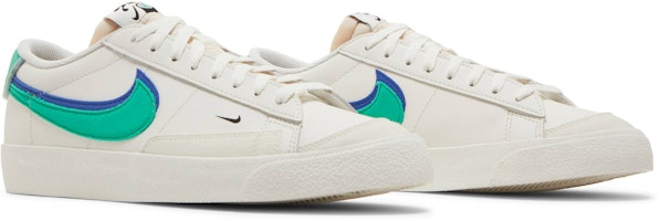 Nike Blazer Rendah 72 Double Swoosh 'Sail Hijau Biru' DO9777-001 Cheap Nike Blazer Rendah 72 Double Swoosh 'Sail Hijau Biru' DO9777-001