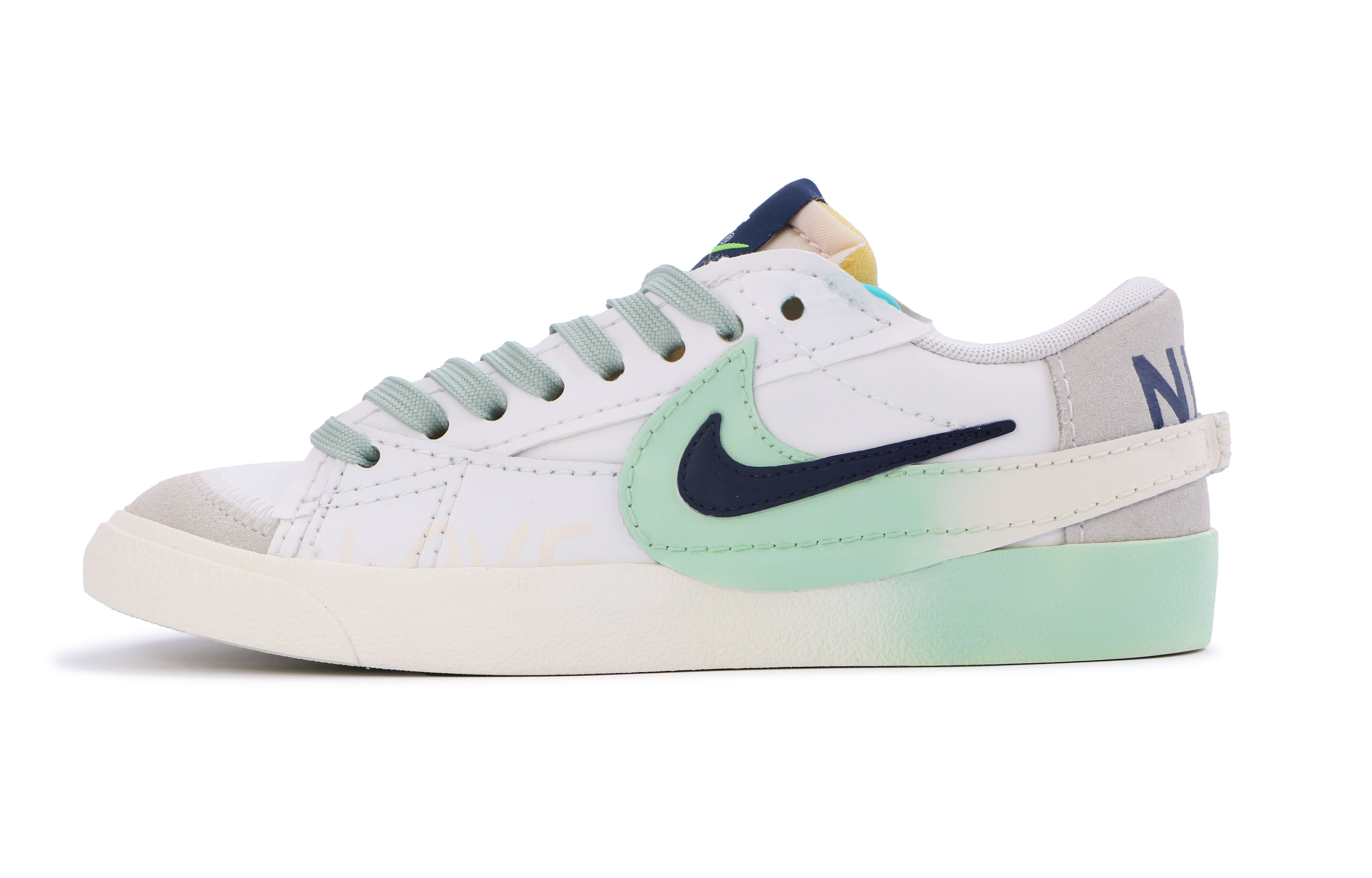 Nike Blazer Low 77 Jumbo 'Flight Journal Yellow Green' FD0378-121-484860