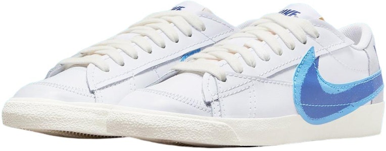 Nike Blazer Low '77 Jumbo Doble Swoosh 'Blanco Azul' FN3413-100 Lookbook Nike Blazer Low '77 Jumbo Doble Swoosh 'Blanco Azul' FN3413-100
