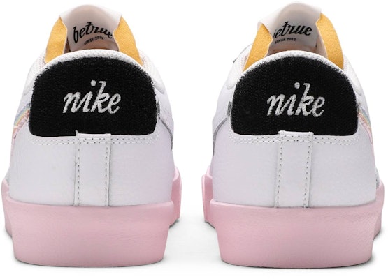 Nike Blazer Low '77 Vintage 'Be True' Lelaki Wanita Sneakers DD3034-100 Details for Nike Blazer Low '77 Vintage 'Be True' Lelaki Wanita Sneakers DD3034-100