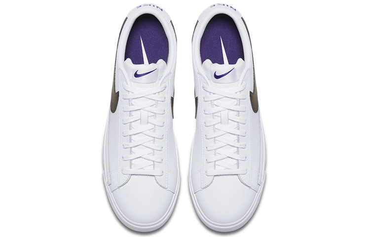 Shop Nike Blazer Low PRM SU19 休閒 低幫 板鞋 男款 白紫