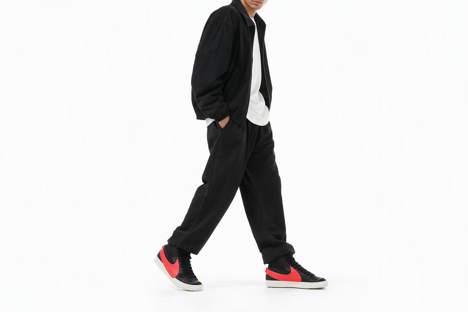 Order 耐克Blazer Mid 77 Jumbo '黑色亮红' DD3111-001