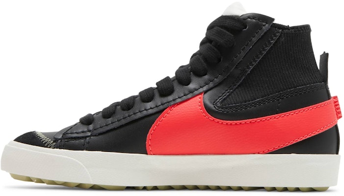 Nike Blazer Mid 77 Jumbo 'Black Bright Crimson' DD3111-001 Lookbook Nike Blazer Mid 77 Jumbo 'Black Bright Crimson' DD3111-001